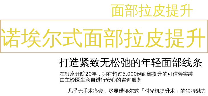 提升手术 诺埃尔式面部拉皮提升