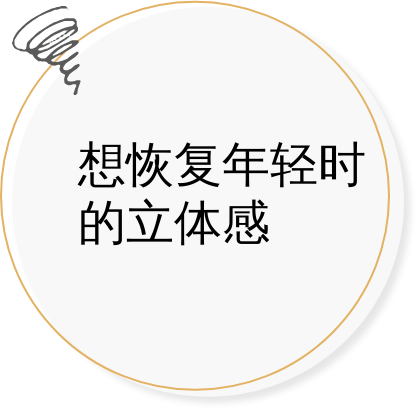 想恢复年轻时的立体感